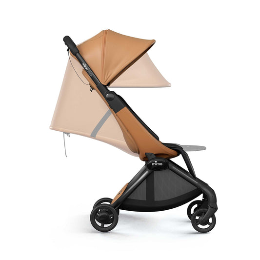 Mima Miro Compact Stroller + Bumper Bar + Cup Holder - Mocha Cream - A702611-B