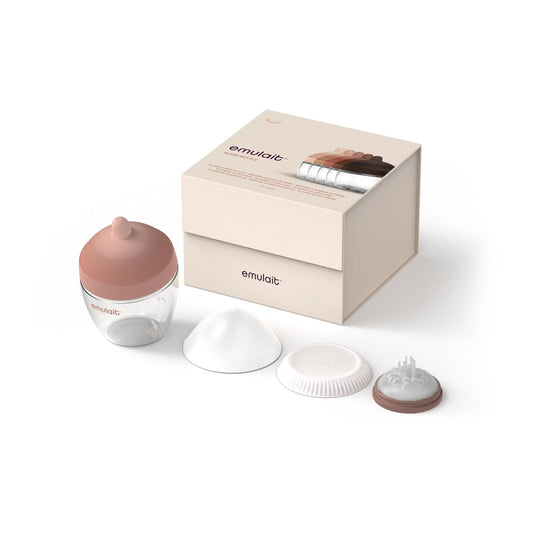 Emulait Glass Classic Bottle - Nipple Shape 4 / Color Medium - AS-GBTC-4-ME