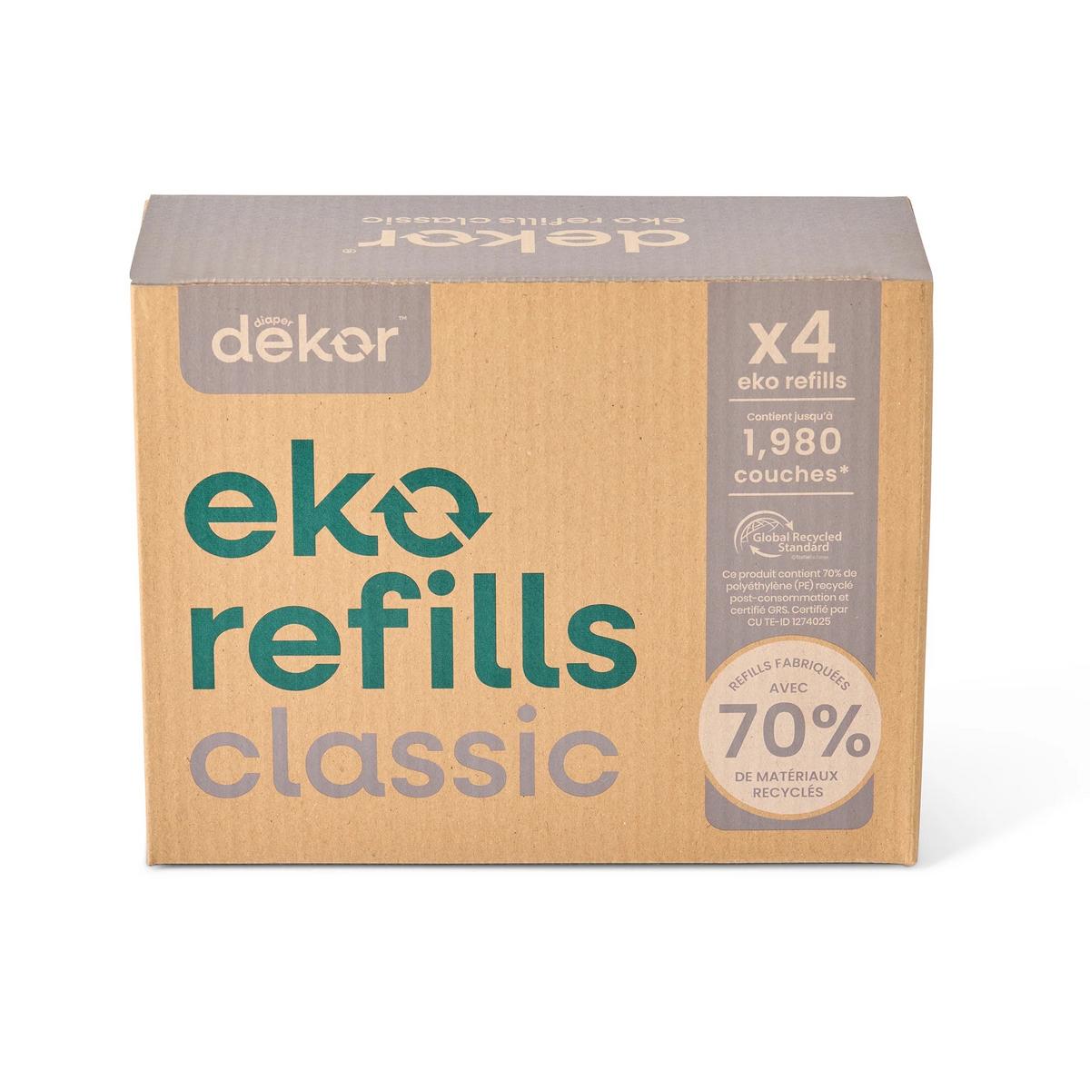 Dekor Eko Classic Diaper Pail Refill (4 Pack) - 2-23302