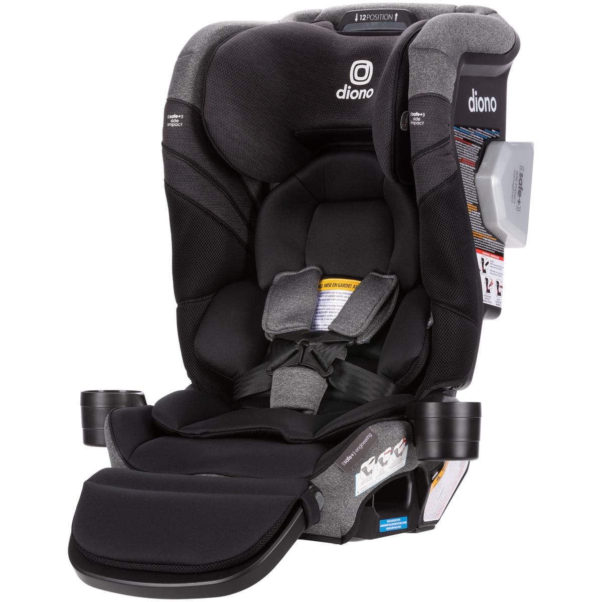 Diono Radian 3RXT SafePlus Max All-in-One Convertible Car Seat - Black Storm - 50150-NA-01