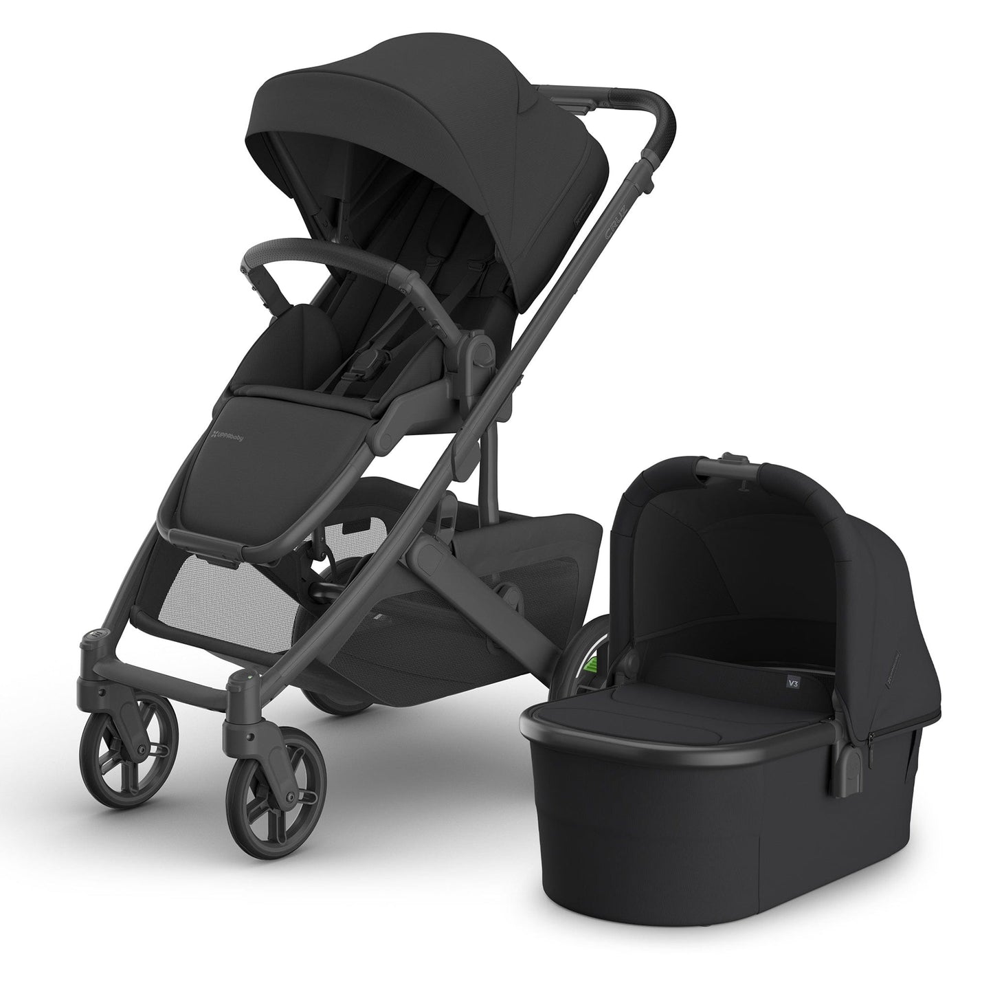 UPPAbaby Cruz V3 Stroller + Bassinet Bundle - Jake - BAS-0403-CRZ-NA-JKE