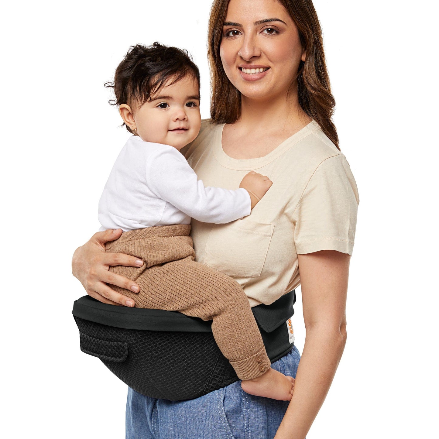 Ergobaby Alta Hip Seat Mesh Baby Carrier - Onyx Black - BCHIPSFMONYX