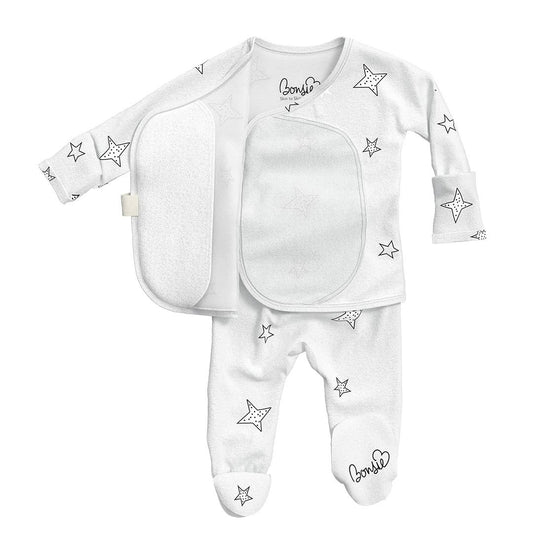 Bonsie Footie - Stars, Newborn