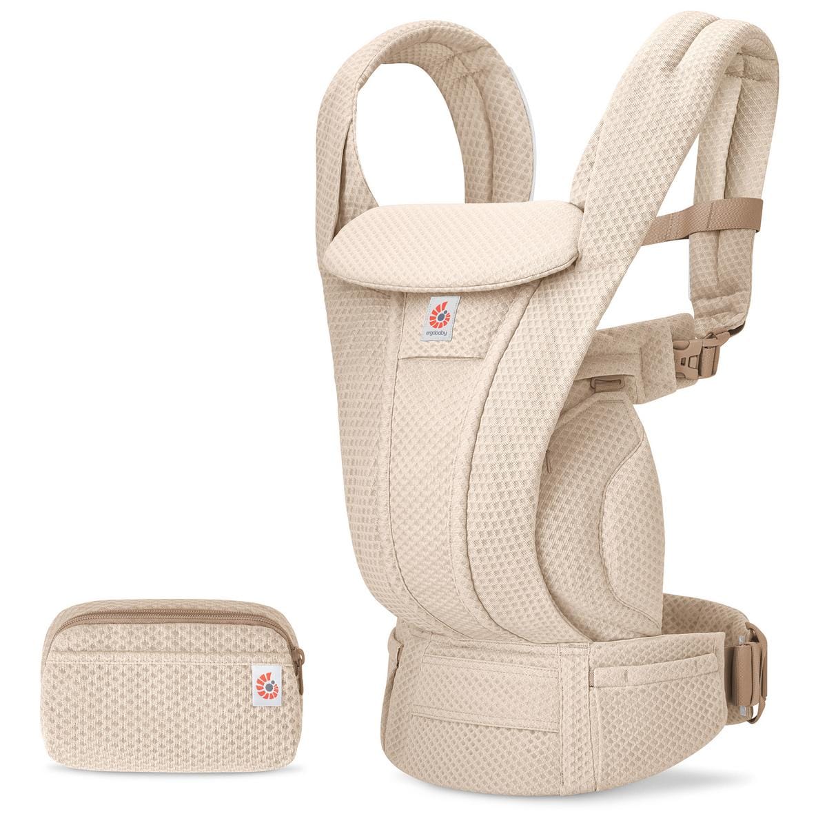 Ergobaby Omni Deluxe Baby Carrier, Mesh - Natural Beige - BCODMNATBGE