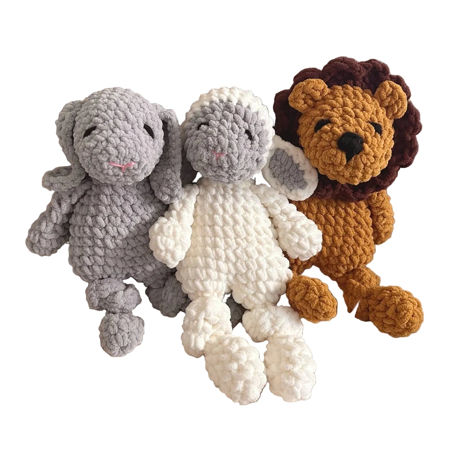 Cheengoo Ultra Soft Chenille Lovey Plushy Doll - Lamb