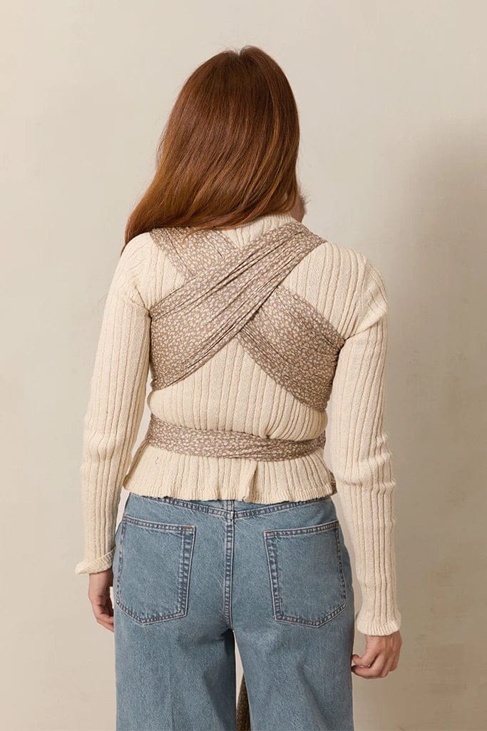 Solly Baby Wrap - Cream Floral - CF-21