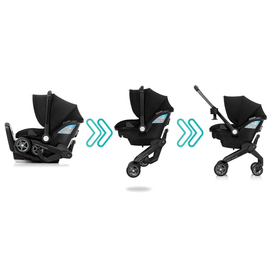 Evenflo Shyft DualRide Infant Car Seat and Stroller Combo - Beaufort Black - CS150112460