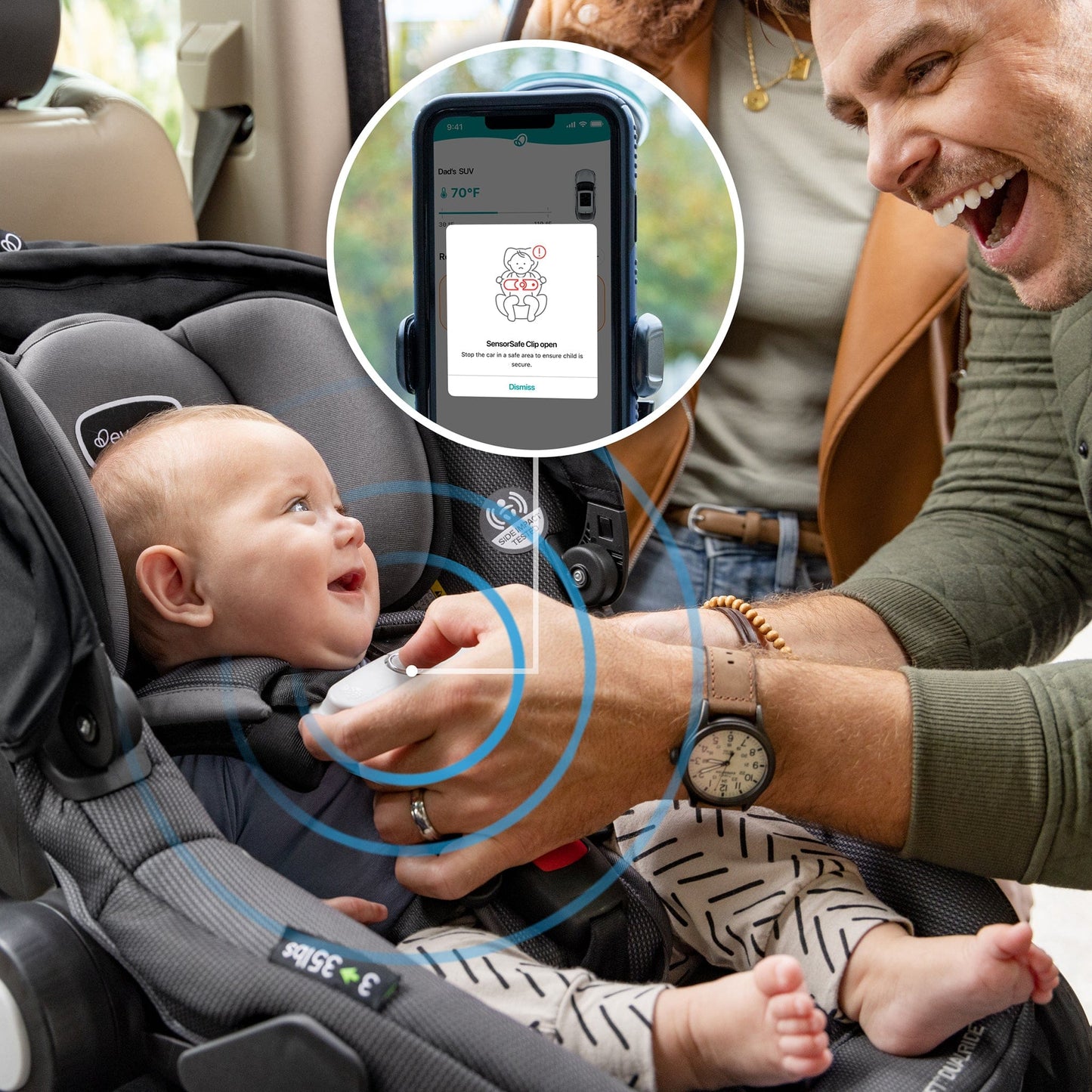 Evenflo Shyft DualRide Infant Car Seat Stroller Combo with Carryall Storage - Boone Gray - CS150112473