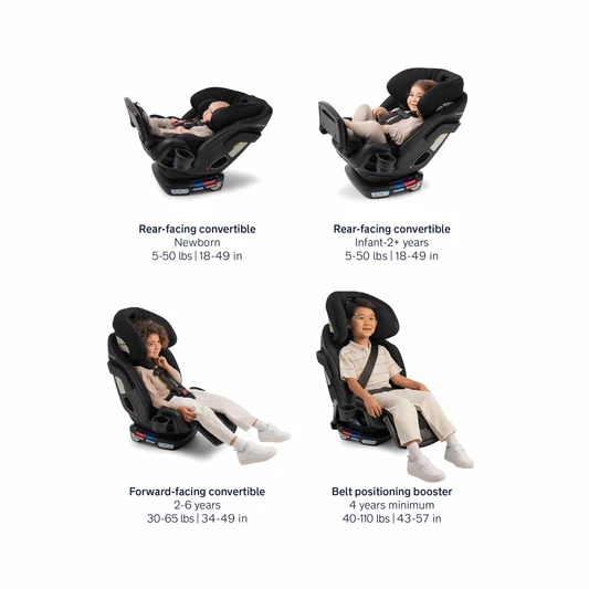 Nuna EXEC Next All-In-One Convertible Car Seat - Caviar