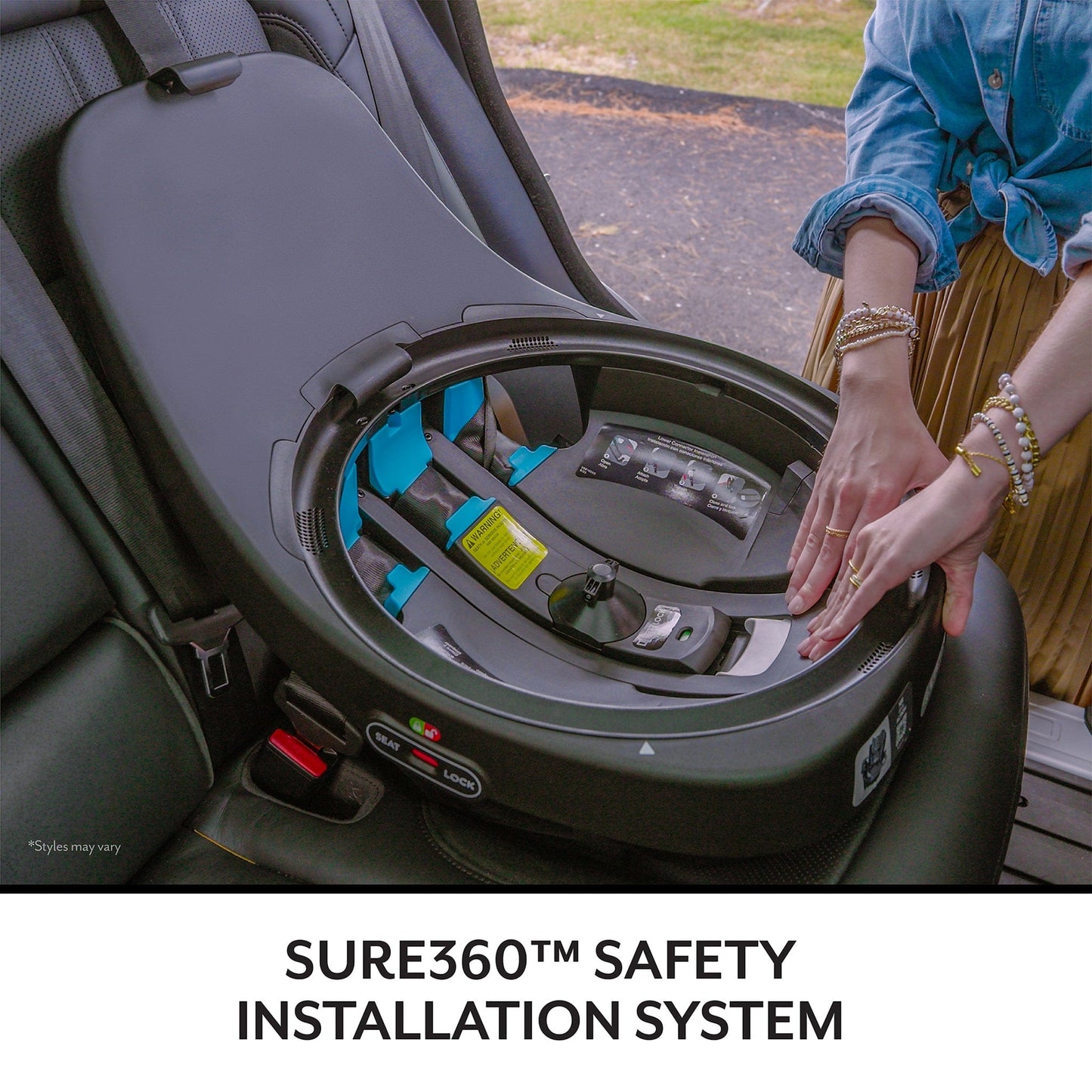 Evenflo GOLD Revolve360 Extend All-in-One Rotational Convertible Car Seat with SensorSafe - Sapphire - CS360212312