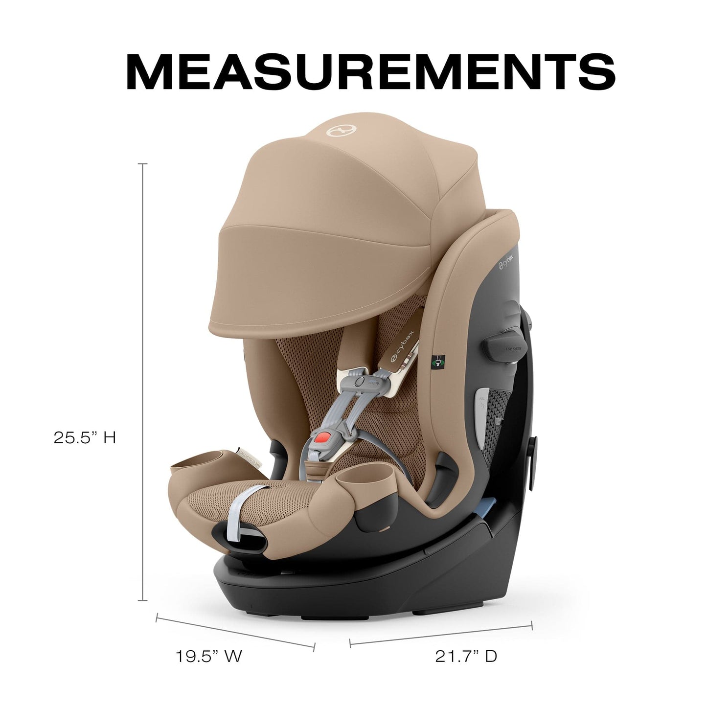 Cybex Callisto G 360 Rotating All-in-One Convertible Car Seat - Almond Beige