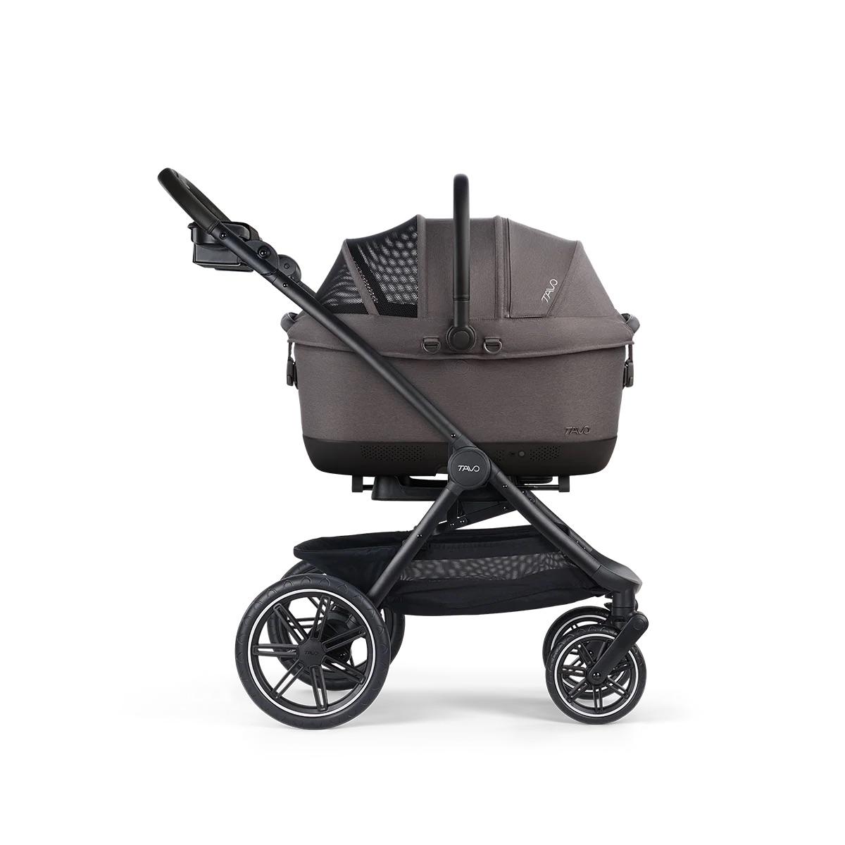 Tavo Pets Maeve iso6X Wind + Roscoe Trek Pet Travel System Bundle - Ashen
