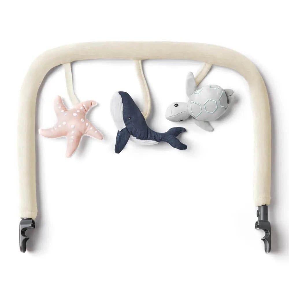 Ergobaby Evolve 3-in-1 Bouncer Toy Bar - Ocean Wonders Cream