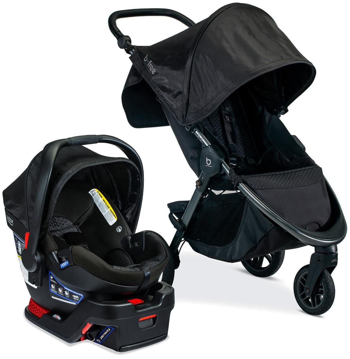 Britax OPEN BOX B-Free & B-Safe Gen2 FlexFit Travel System - Midnight - S12777200-ob