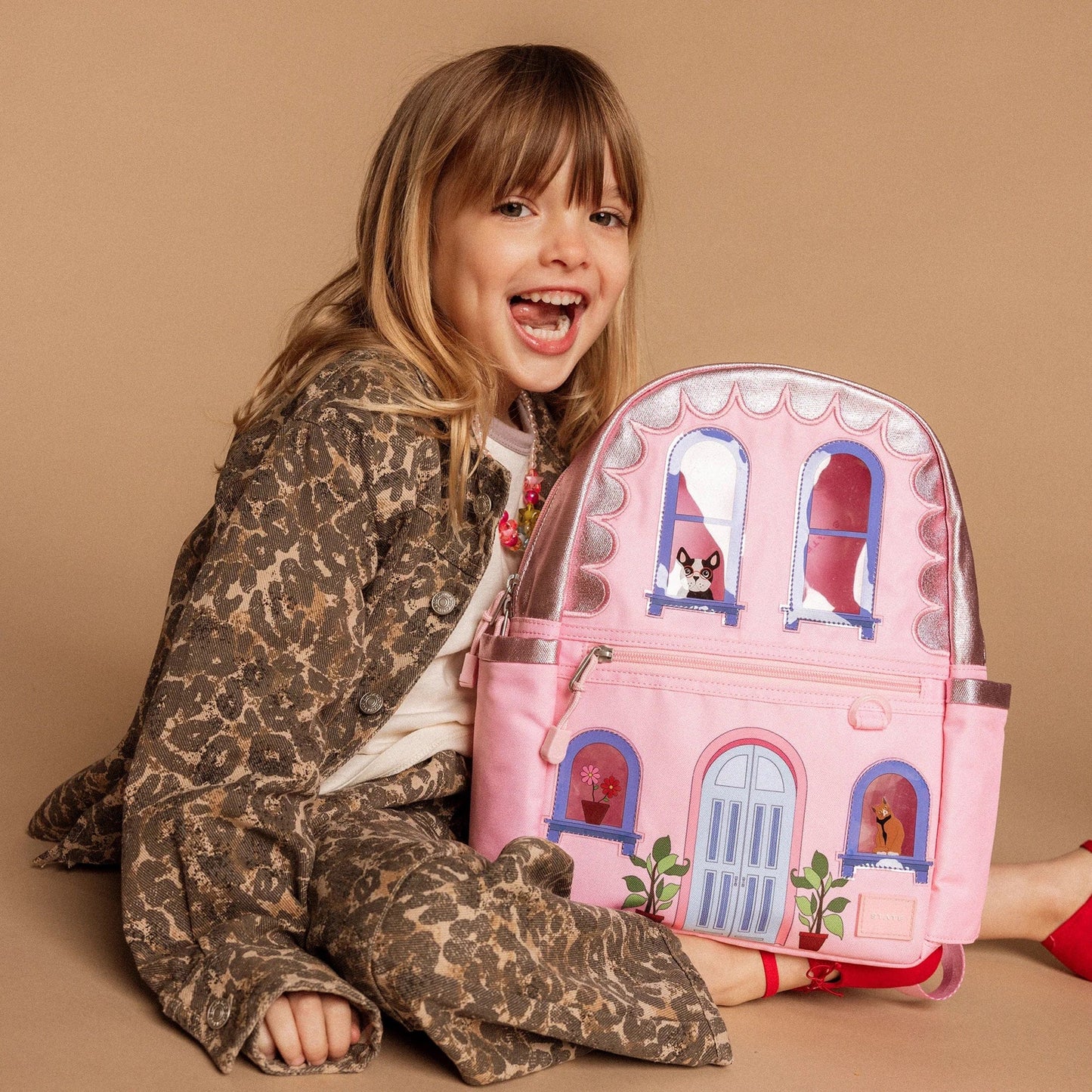State Bags Mini Kane Kids Backpack - House - F253F485664