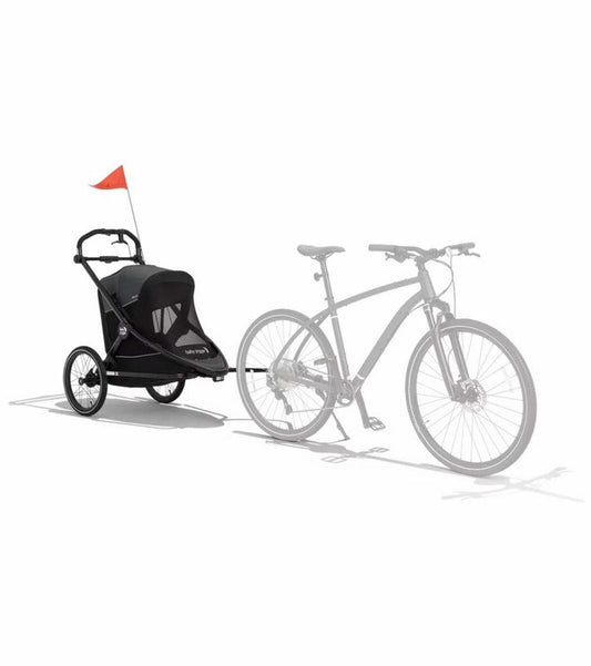 Baby Jogger City Prix Jogger + Bike Trailer + Weather Shield Bundle - Ambition Black - 2203039