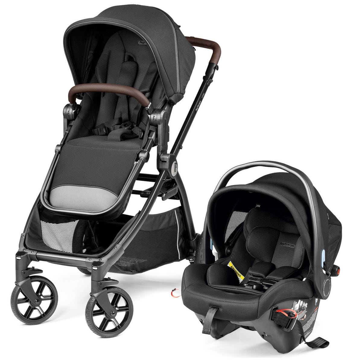 urban stroller and car seat PEG YPSI + Primo Viaggio Urban Mobility Baseless Infant Car Seat Travel System Bundle