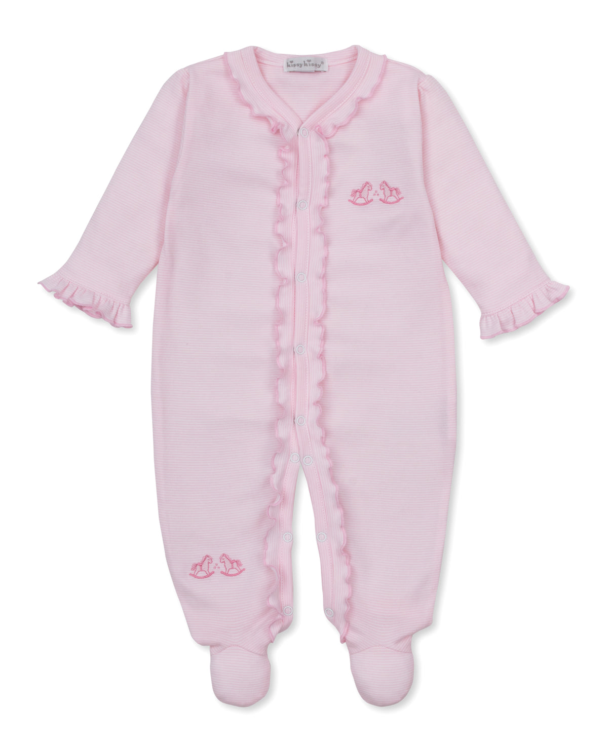 Kissy Kissy Footie - Gingham Rockers, 3-6M