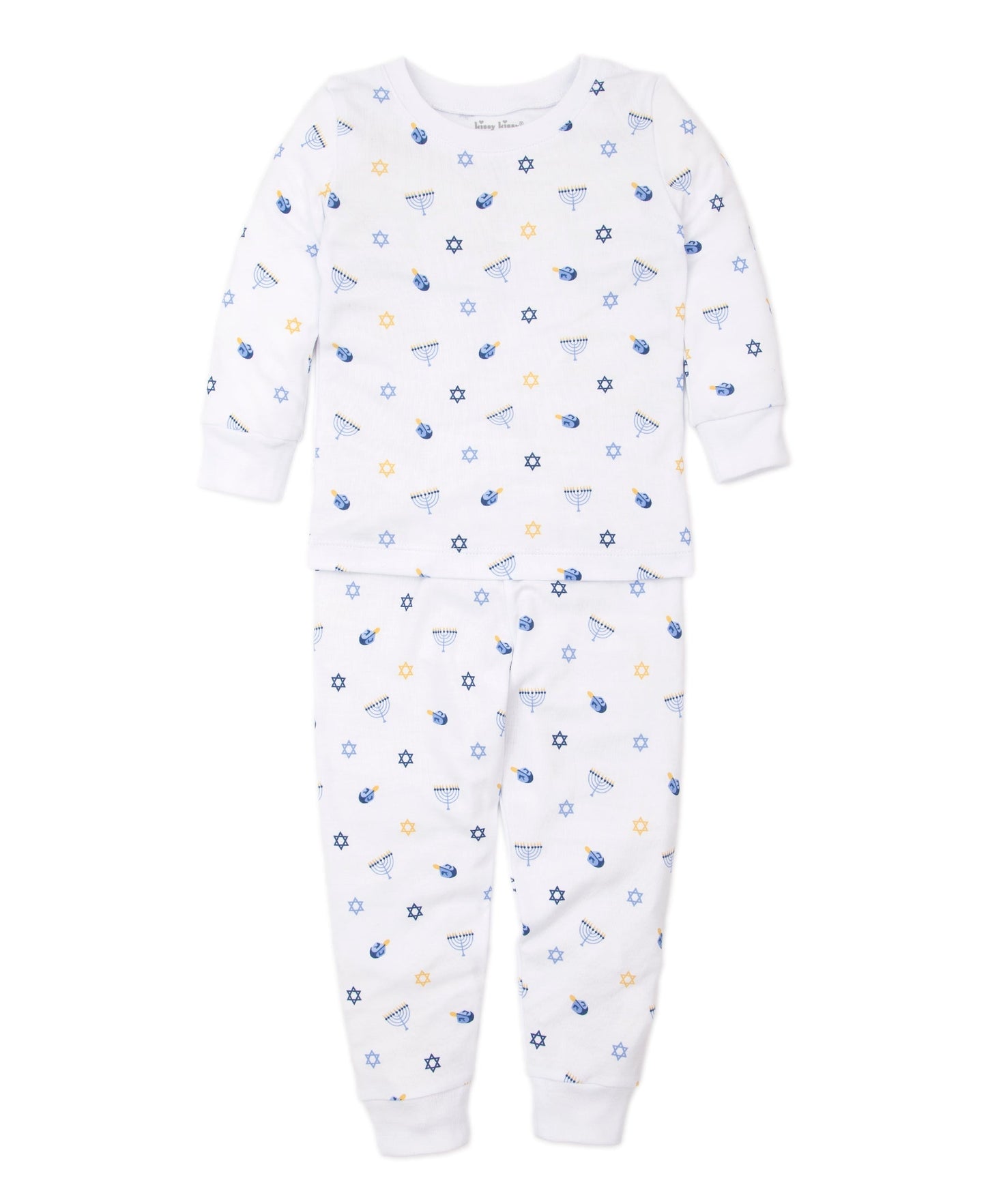 Kissy Kissy My First Hanukkah Snug-Fitting Pajama Set - Blue