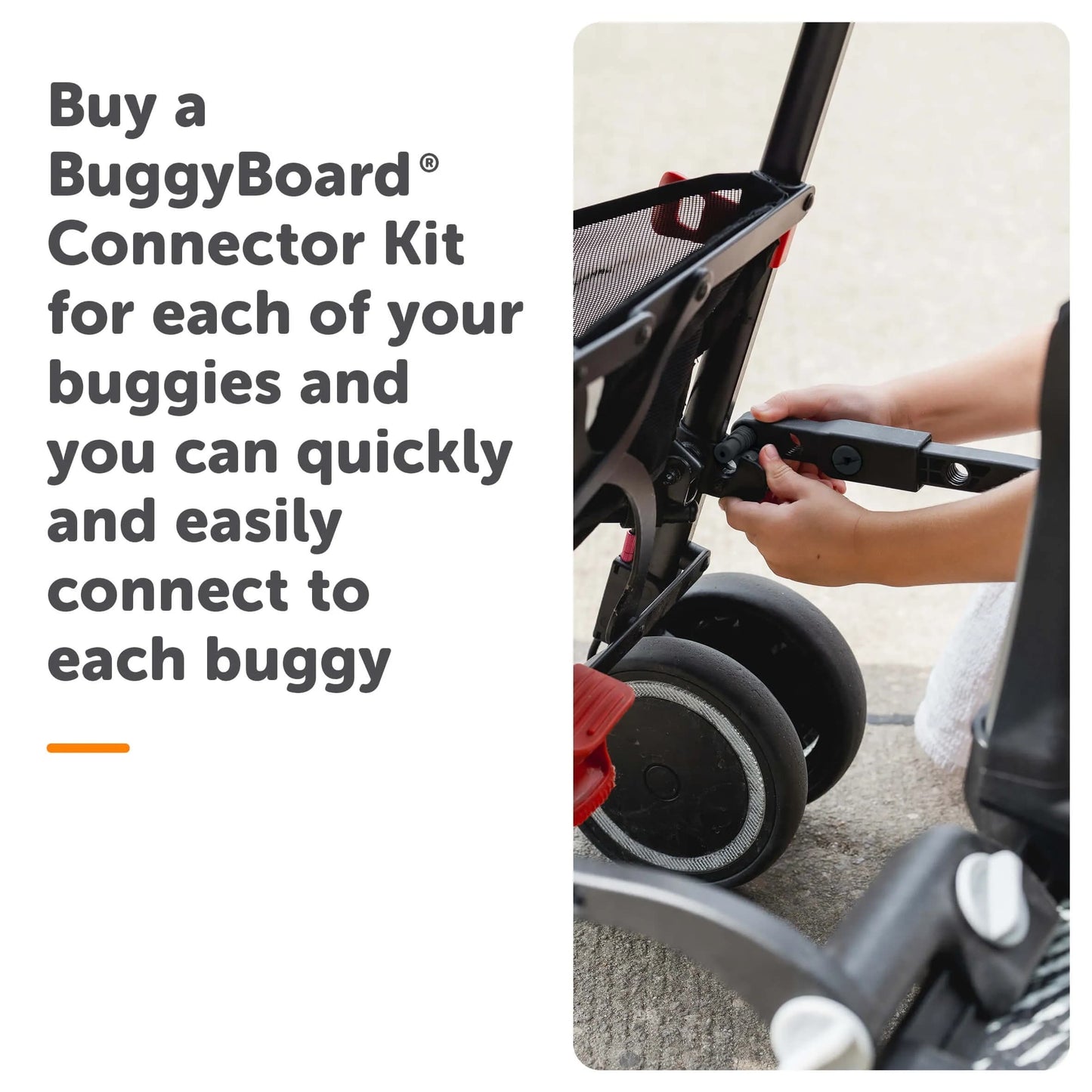 KidCo Lascal BuggyBoard Universal Connector Kit - Black