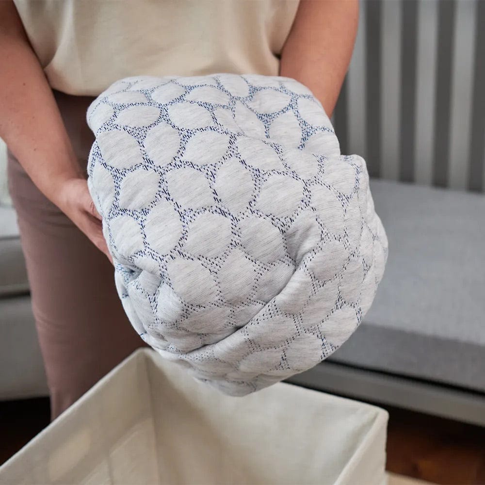 Lullaby Earth Gentle Start Breathable Mattress Cover / Protector - Blue Leaf - LE17-CV