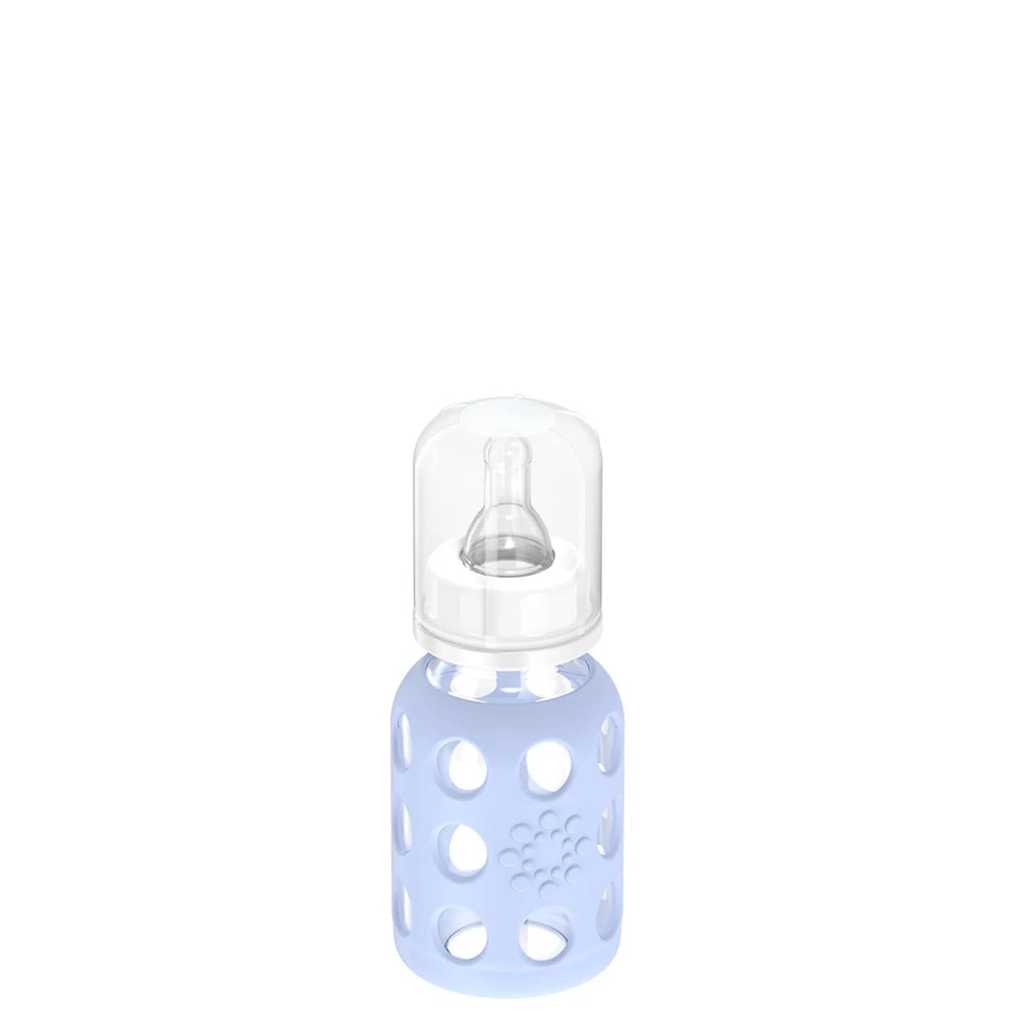 Lifefactory 4oz Glass Baby Bottle with Silicone Sleeve - Blanket