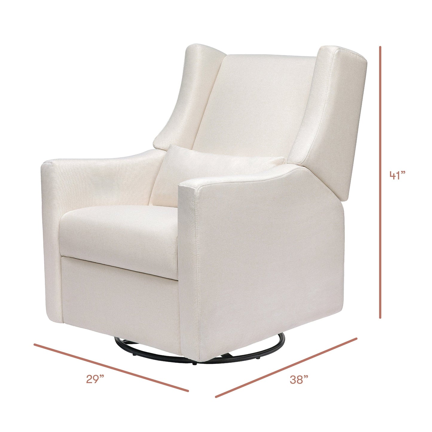 Babyletto Kiwi Recliner and Swivel Glider - Performance Cream Eco-Weave - M11277PCMEW