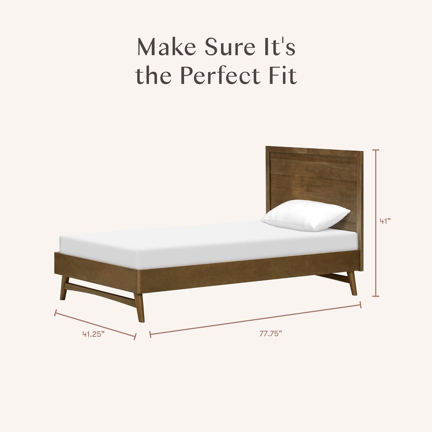 Babyletto Palma Twin Bed - Natural Walnut - M15969NL