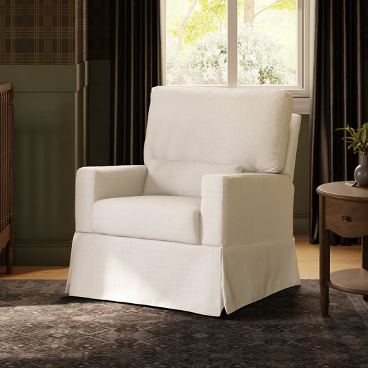 Namesake Crawford Recliner and Swivel Glider - Performance Cream Eco-Weave