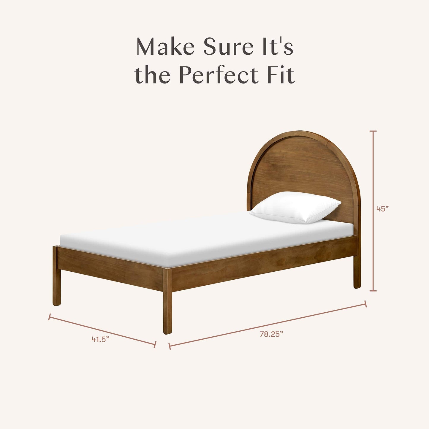 Babyletto Bondi Twin Bed - Natural Walnut - M25969NL