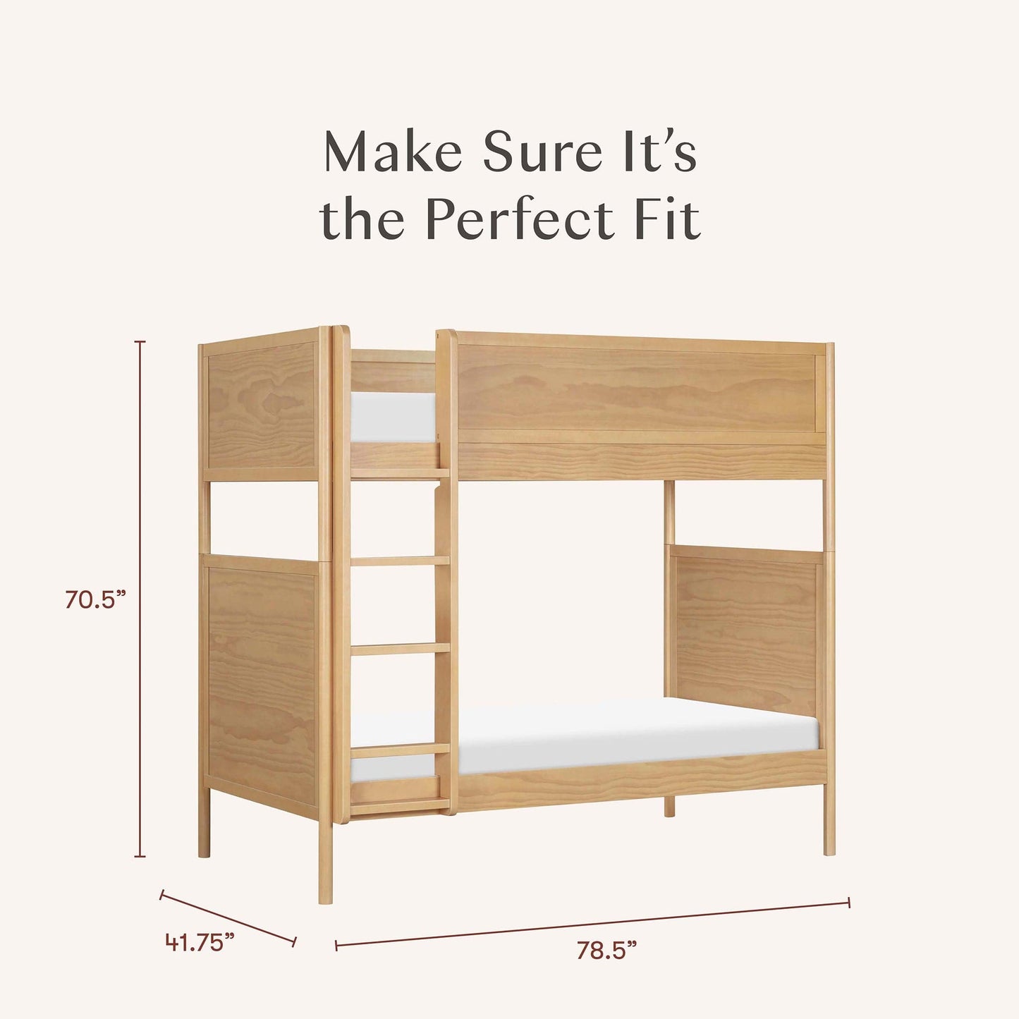 Babyletto Bondi Convertible Bunk Bed - Honey - M25994HY