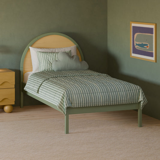 Babyletto Moab Twin Bed - Olive/Ash
