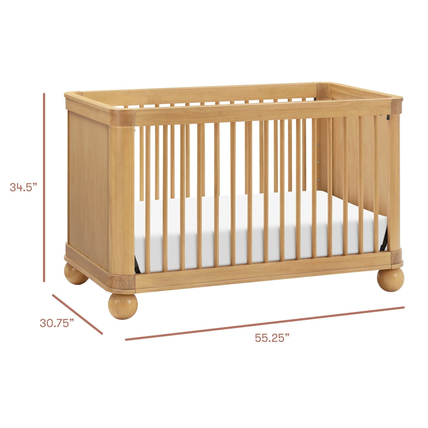 Babyletto Crosby 3-in-1 Convertible Crib - Honey - M31801HY