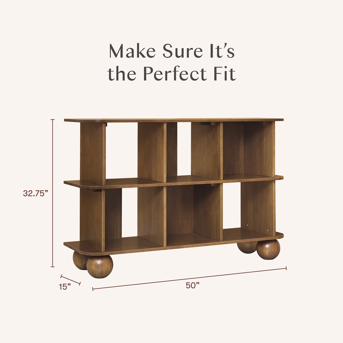 Babyletto Crosby Open Bookcase - Natural Walnut - M31811NL