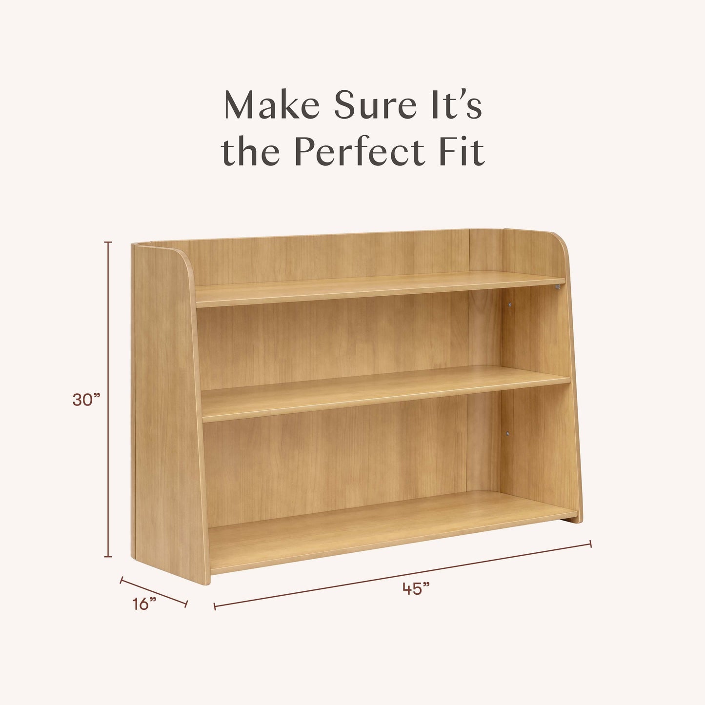 Babyletto Melo Montessori-Inspired Bookcase - Honey - M32211HY