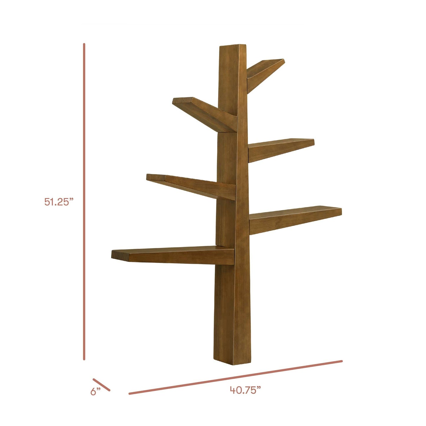 Babyletto Spruce Tree Bookcase - Natural Walnut - M4626NL