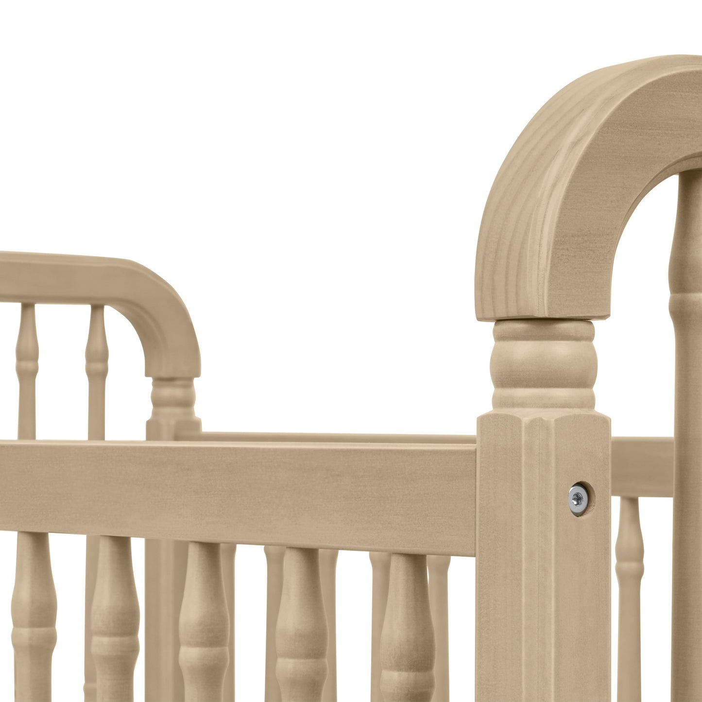 Namesake Liberty 3-in-1 Convertible Spindle Crib with Toddler Bed Conversion Kit - Washed Pine
