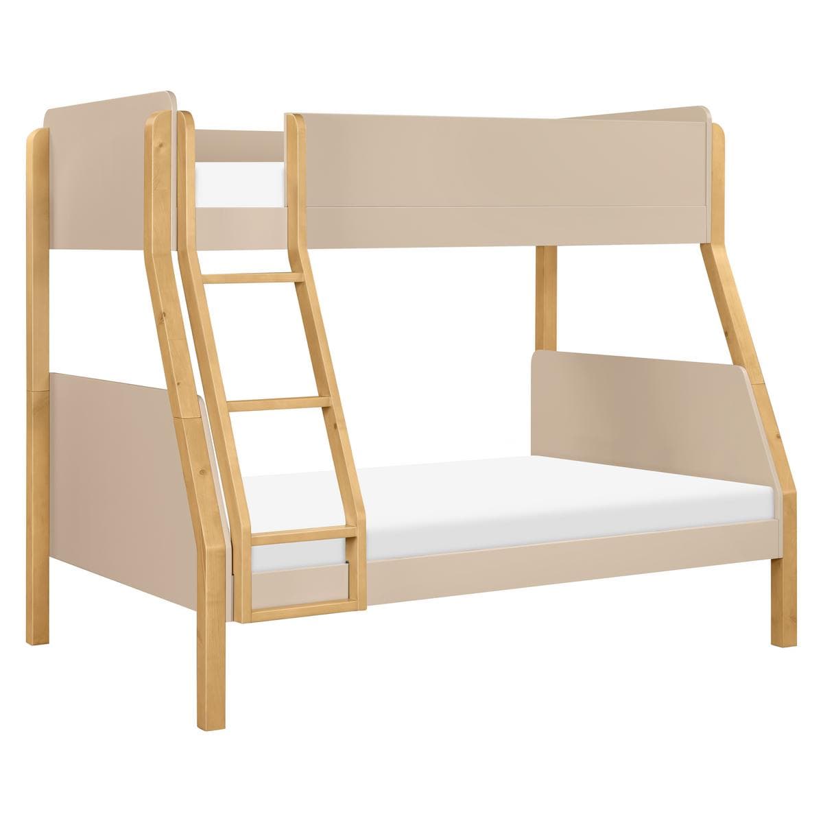 Babyletto TipToe Twin-Over-Full Bunk Bed - Taupe/Honey