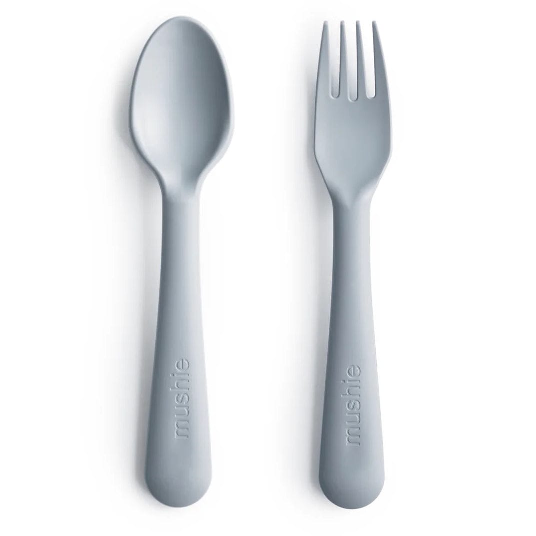 Mushie Fork and Spoon Set - Cloud - MFS-306