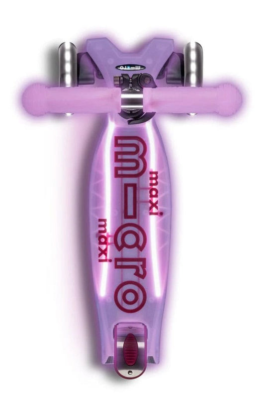 Micro Kickboard Micro Maxi Glow Plus LED Scooter - Luminous Purple - MMD378
