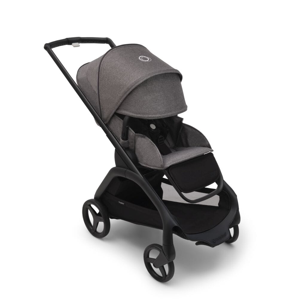 Bugaboo Dragonfly Complete Lightweight Compact Stroller - Black / Grey Melange