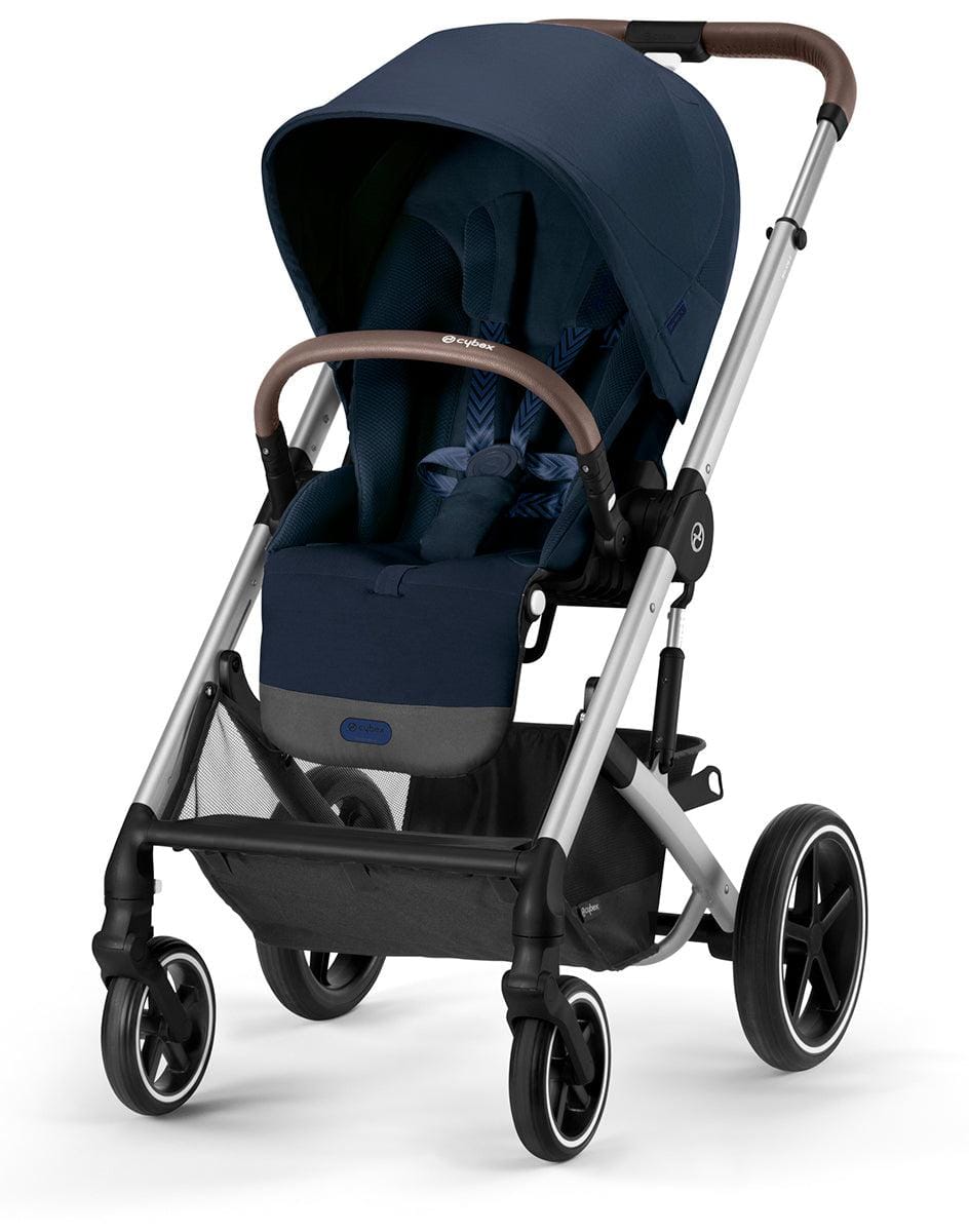 Cybex OPEN BOX Balios S Lux 2 Stroller - Silver Frame / Ocean Blue - 522004809-OB
