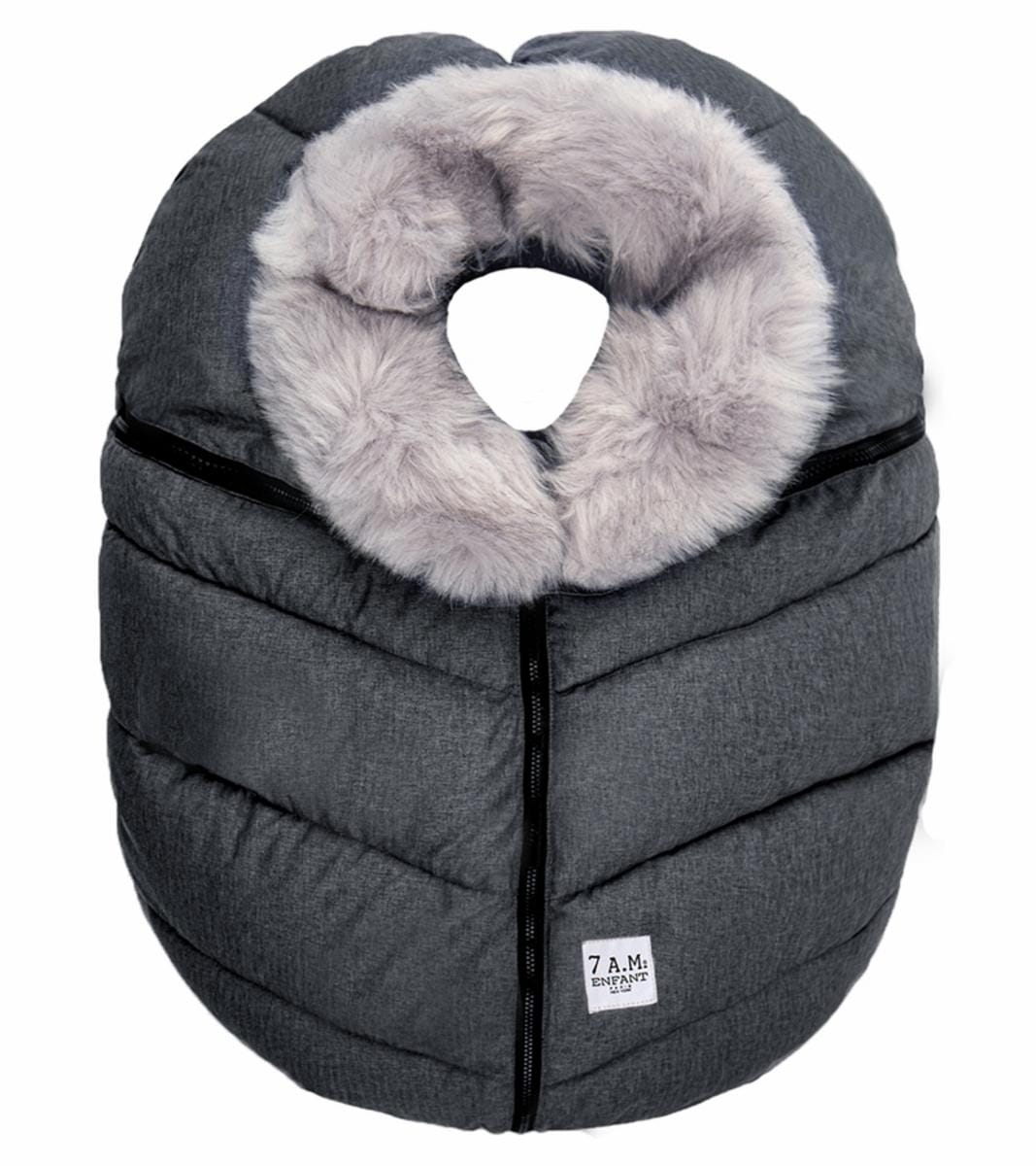 7 A.M. Car Seat Cocoon - Heather Grey Dark - CSC-HGDF