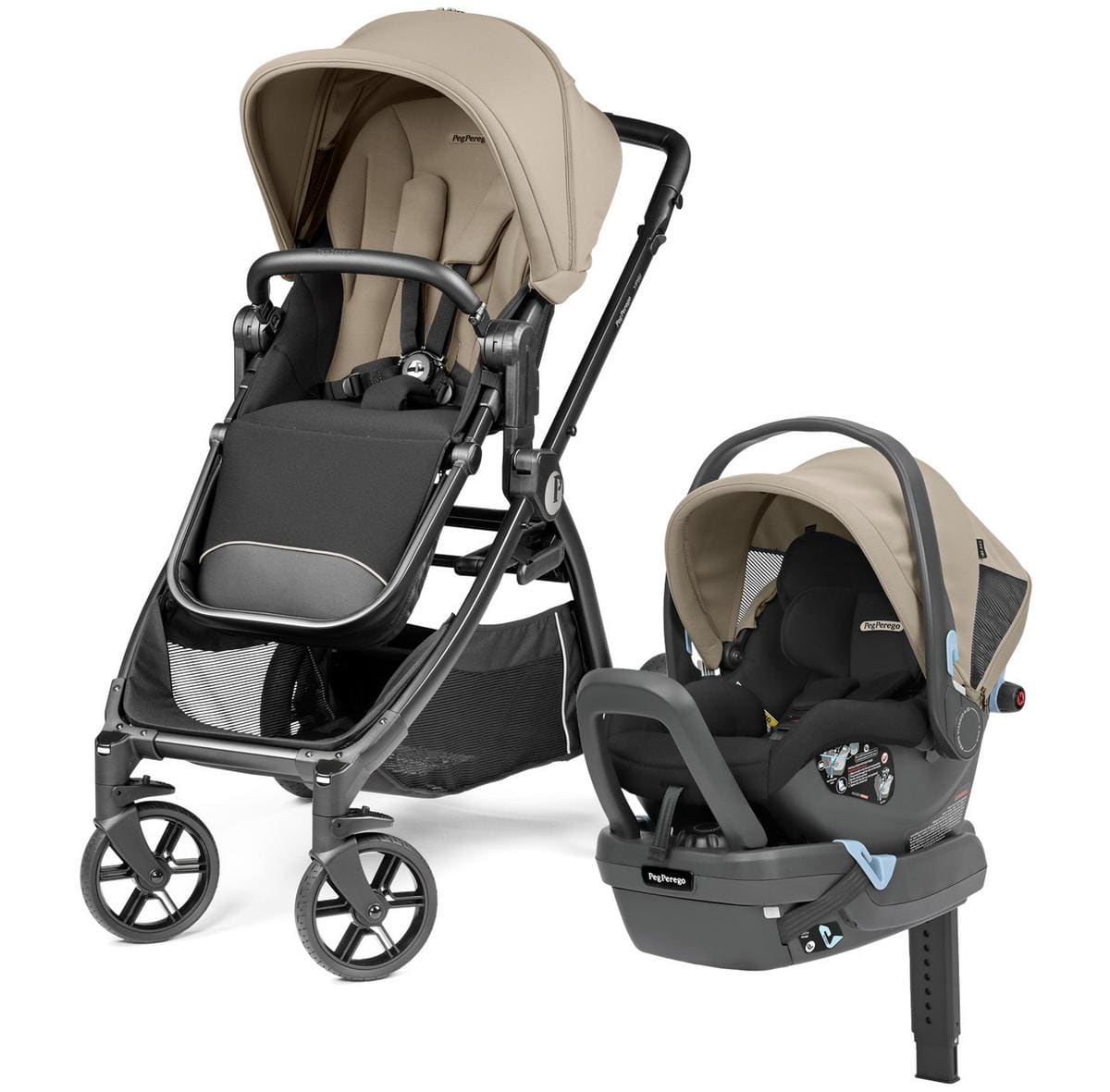 travel system single stroller PEG YPSI + Primo Viaggio Nido Travel System