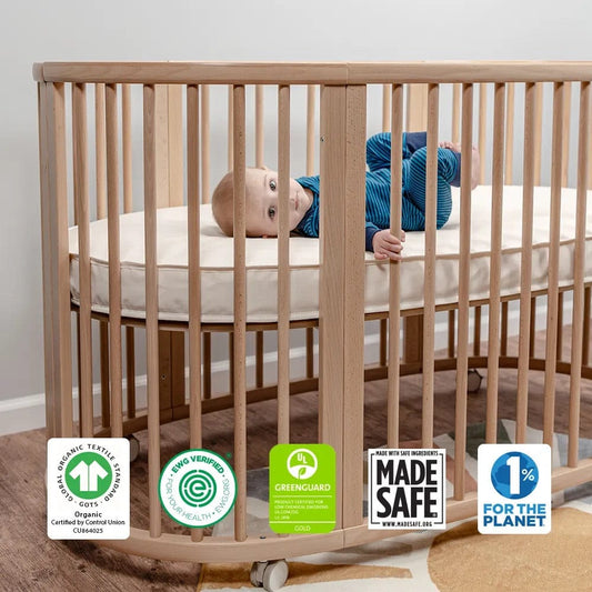 Naturepedic Oval Breathable Cover for Stokke Sleepi Crib V3 - PK46V3