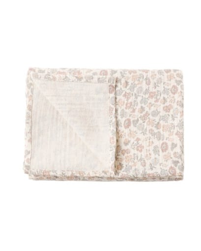 Quincy Mae Woven Swaddle Vintage Floral - Natural - Image 2