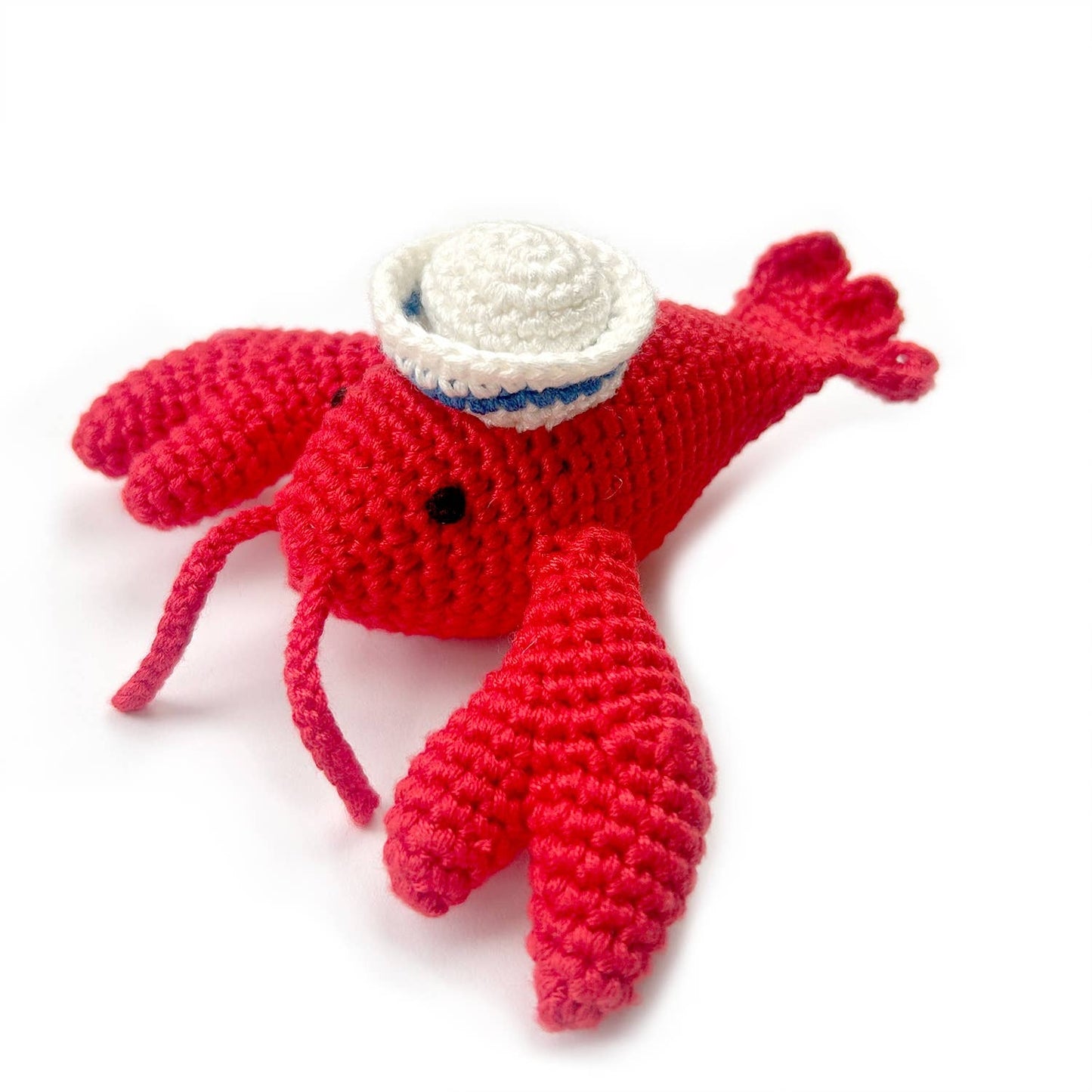 Cheengoo Lobster Hand Crocheted Rattle