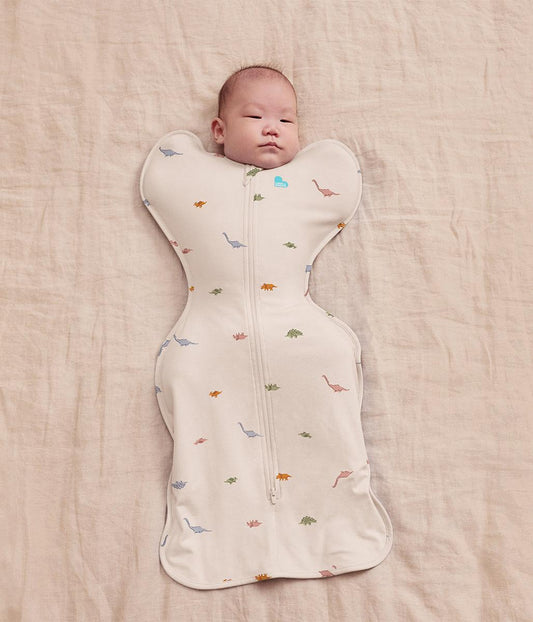 Love To Dream Swaddle UP Original 1.0 TOG, Newborn - Cream Dinosnore - Image 2