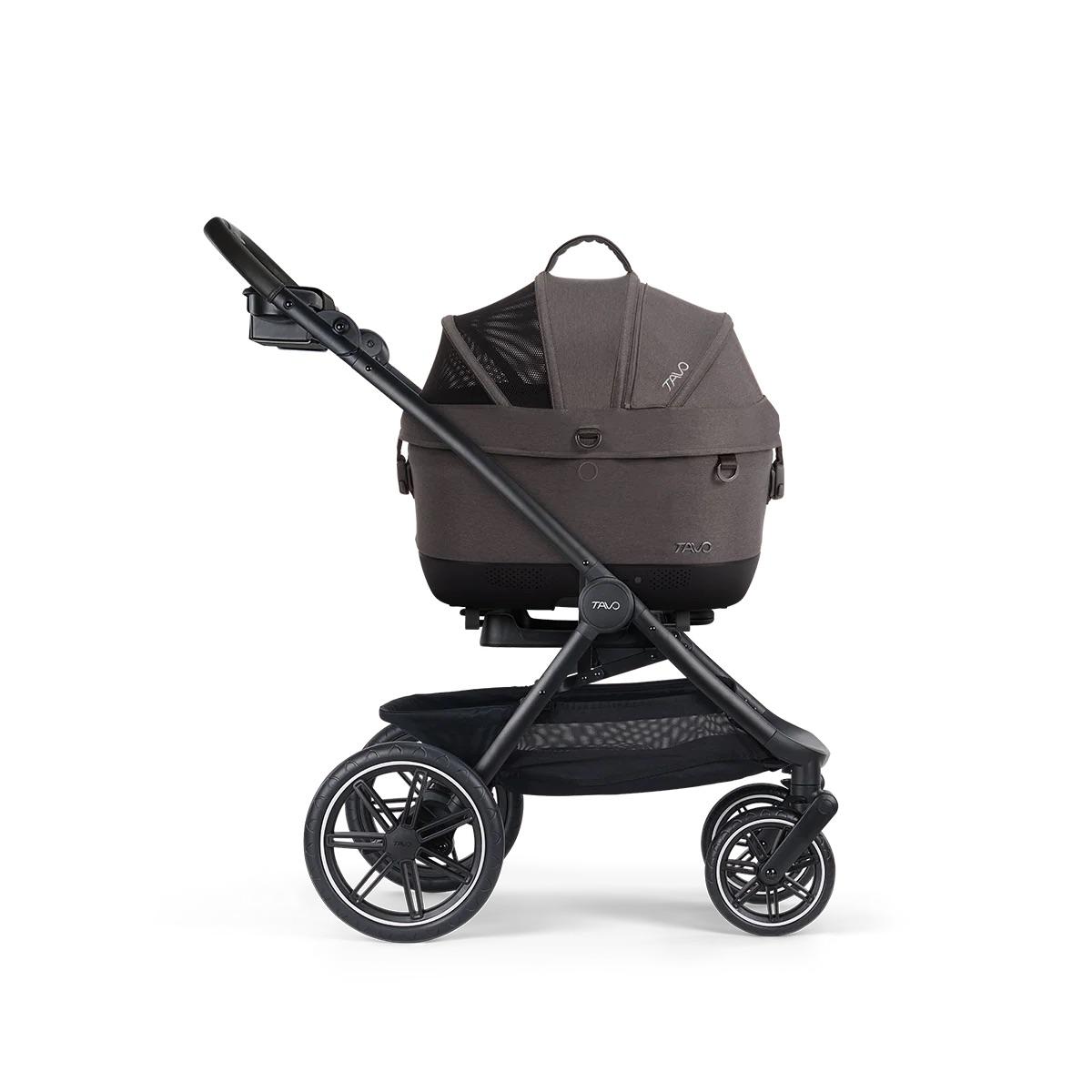 Tavo Pets Maeve iso5X Wind + Roscoe Trek Pet Travel System Bundle - Ashen