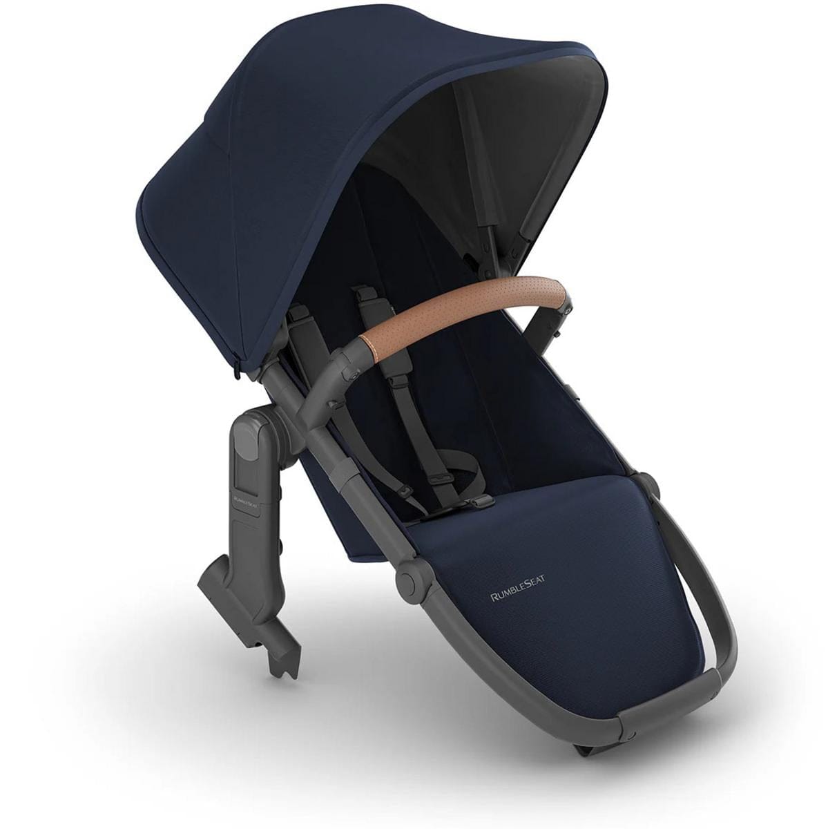 UPPAbaby OPEN BOX RumbleSeat V2+ - Noa (Navy / Carbon Frame / Saddle Leather) - 0903-RBS-US-NOA-ob